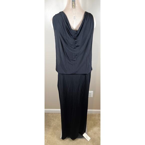 Rat & Boa Josefa Cowl Neck Open Sides Black Maxi Dress Size XL - Picture 7 of 9